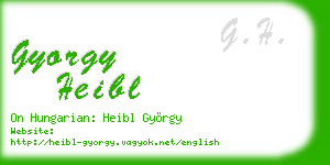 gyorgy heibl business card